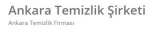 Ankara Temizlik Şirketi